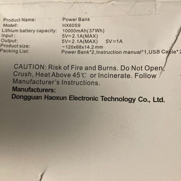 2 pack - Power bank 2 usb multi use power portable charger - Picture 4 of 5